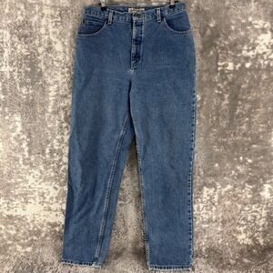 St. John's Bay Size 16 Relaxed Fit High Rise Mom Denim Jeans Blue Womens